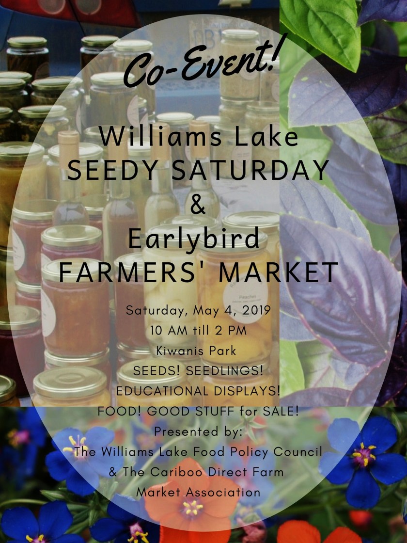 seedy saturday earlybird farmers market poster 1 cdfma 2019