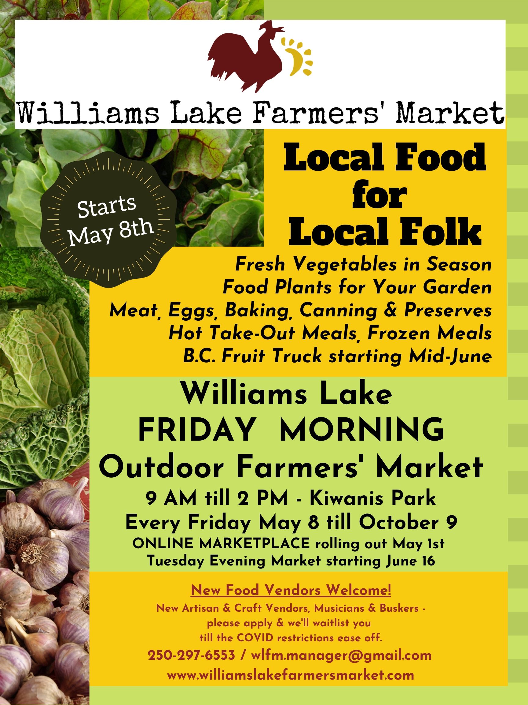 Copy of 2020 Williams Lake Farmers Market CDFMA poster 1